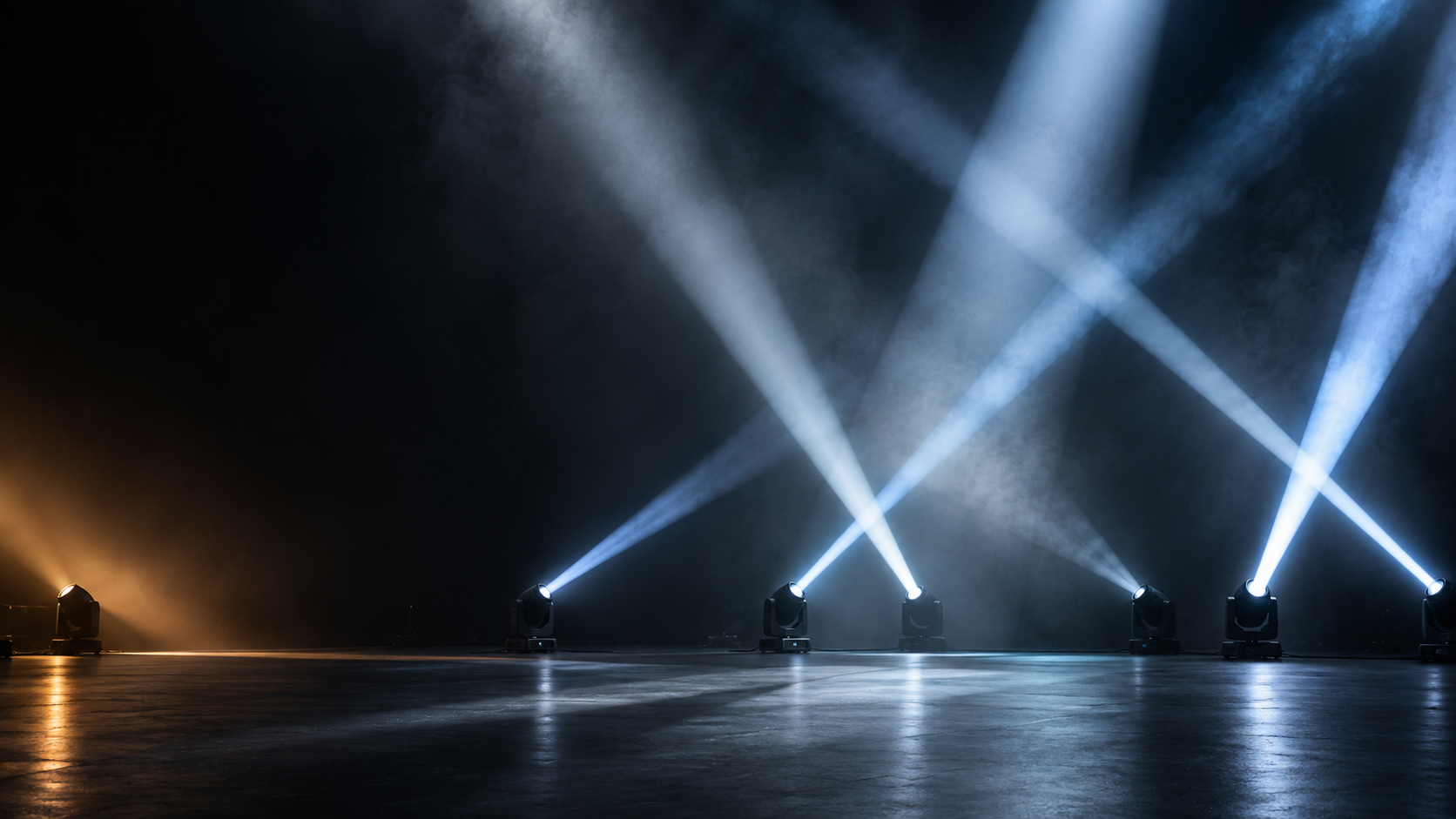 Light in motion. An illustrative scene.